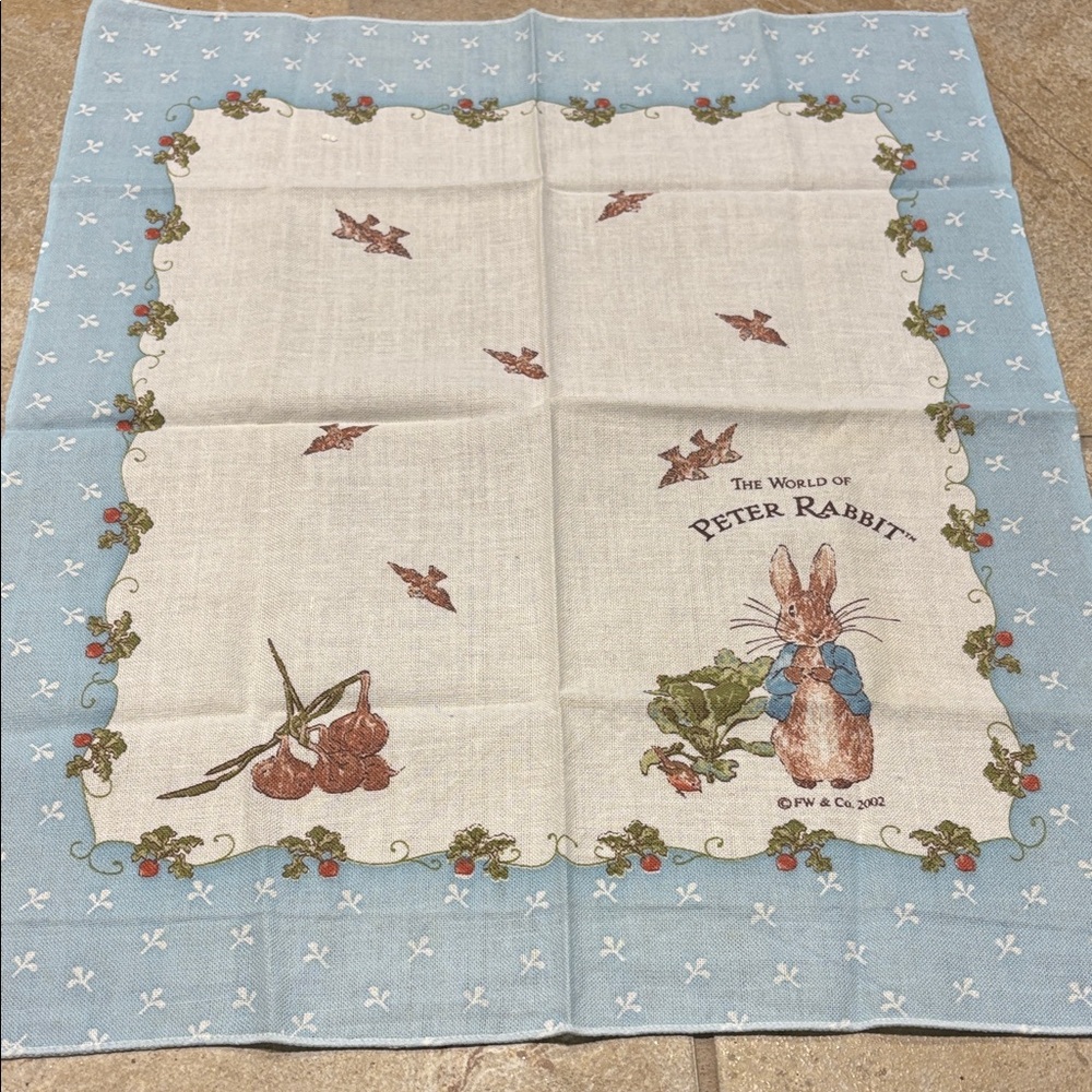 Peter Rabbit Illustrated Tea Towel